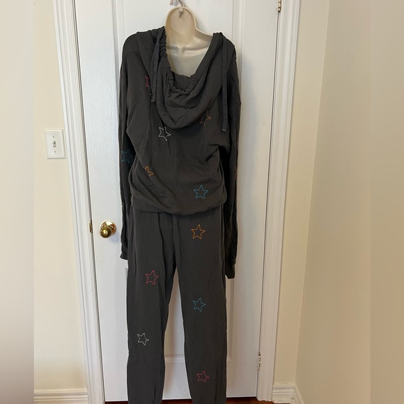 CHRLDR gray track suit with multicoloured stars - Picture 2 of 2